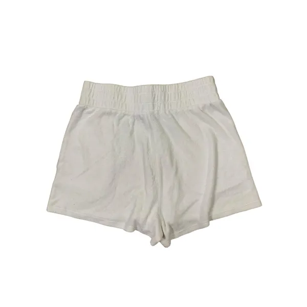 Year of Ours Sweat Shorts Small White Cotton Lounge Casual - Image 2