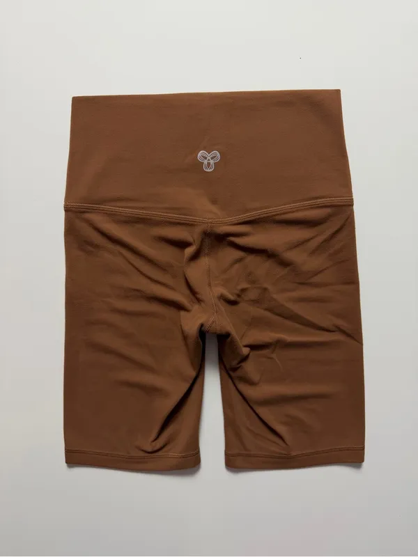 TNAction Aritzia Hi-Rise Biker Activewear Shorts, Brown, Size S - Image 2