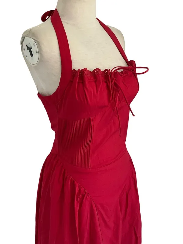 MORE TO COME Danniela Maxi Dress in Red XSmall New Womes Long Gown - Image 6