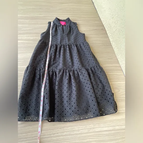 Lilly Pulitzer Black Eyelet Mini Dress - Image 5
