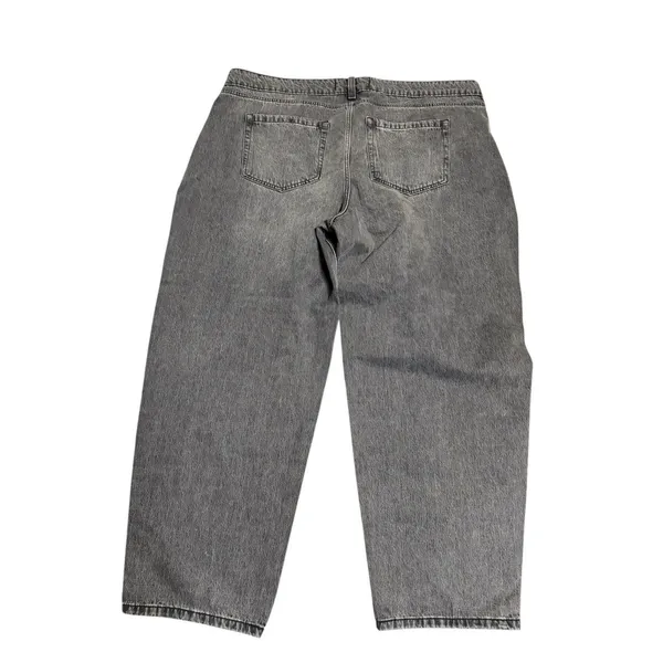 Hollister Low Rise Taper Baggy 20L W35L‎ Black Stonewashed Jeans Pants - Image 2
