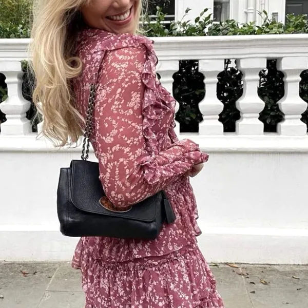 Alessia Frill Dress in Ditsy Flor | Bardot Size M - Image 2