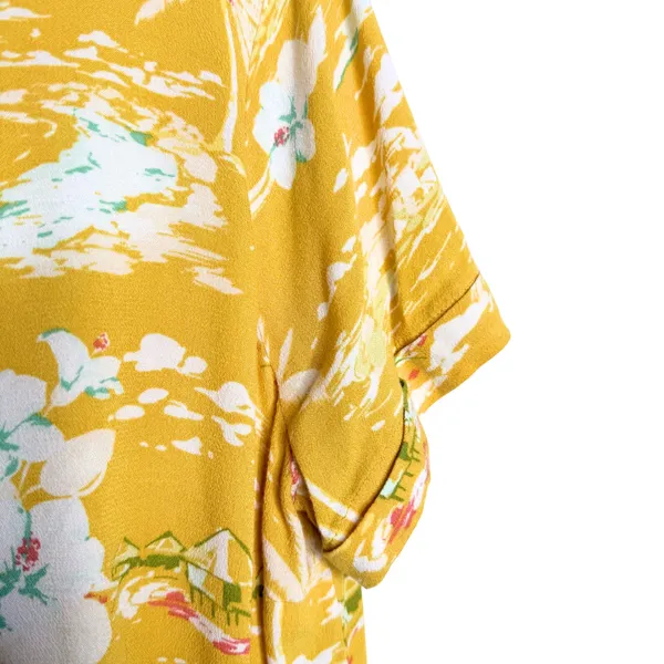 LC Lauren Conrad Tropical Palm Tree Side Tie Top Size Large Beach Boho Summer - Image 6