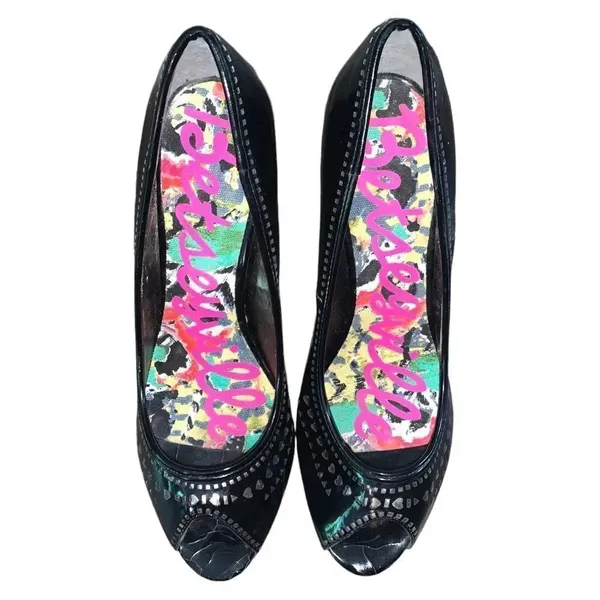 BETSEYVILLE Betsey Johnson Open Toe Heels - Image 5