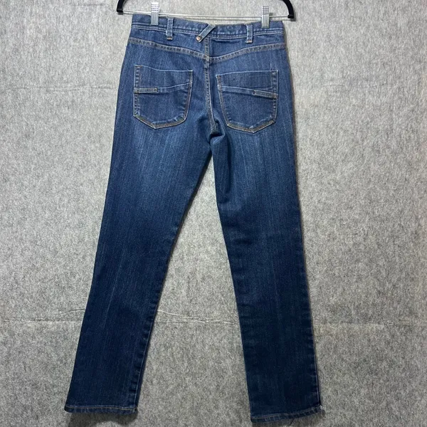 Vintage Y2K Ezekiel Denim Jeans Rolling Stone Rocker Fit Dark Wash 30‎ Low Rise - Image 7