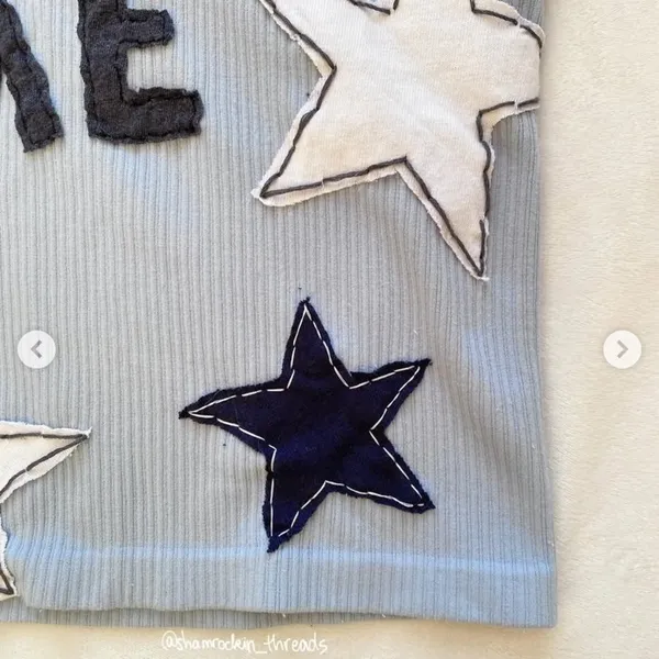 Blue Notre Dame Star long sleeve - Image 6