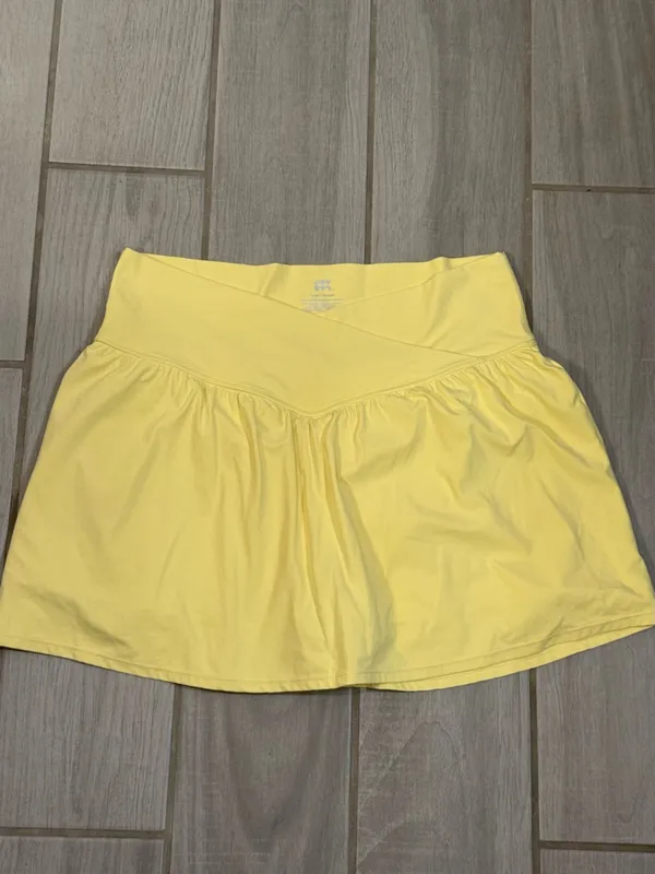 JoyLab Yellow V-Waist Circle gold/tennis Skirt - Image 2