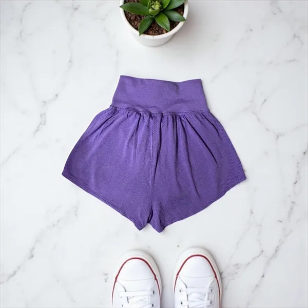 Gymshark Sport Shorts Purple Workout Running High‎ Waist Athletic Apparel 2-XS - Image 2