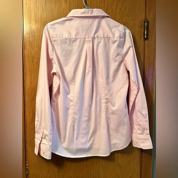 Women’s Medium Antigua Pink Green Bay Packers Button Down Dress Shirt - Image 5