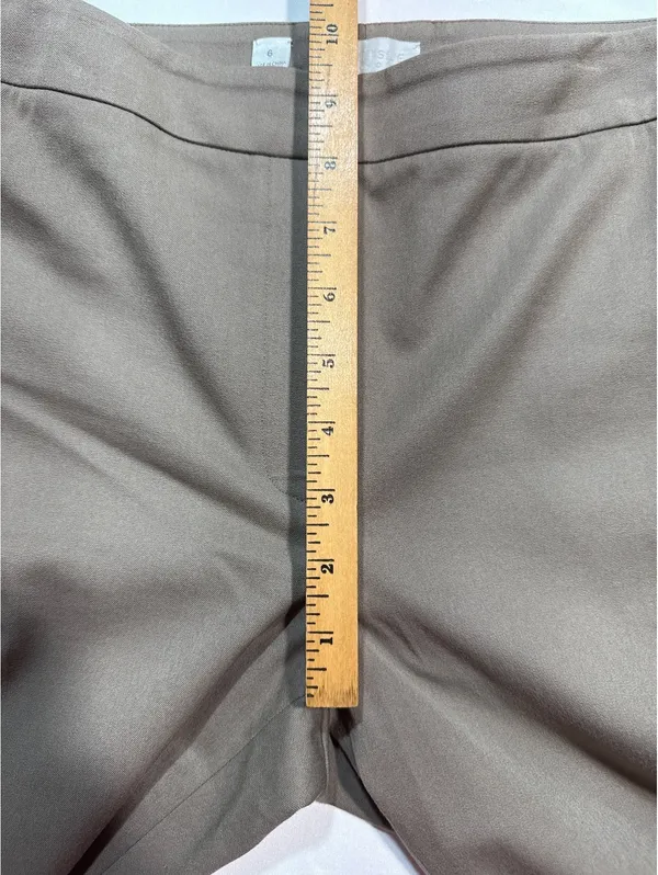 Carlisle New York Taupe Dress Pants Size 6 with Snap Cuffs - Image 7