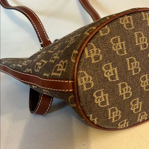 Dooney & Bourke Brown Monogram Tote Bag - Image 5