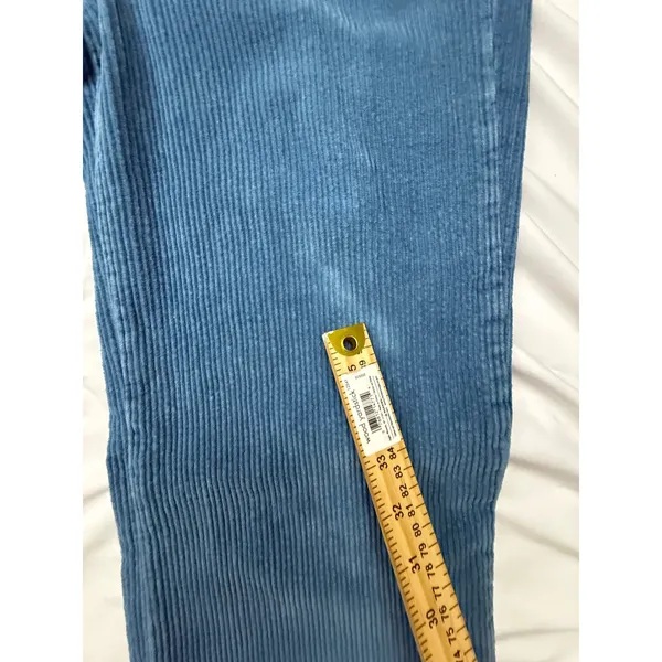 Reformation‎ Jeans Blue Corduroy Wide Leg Pants Button Fly High Rise Size 27 - Image 7