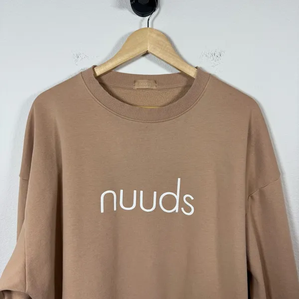 Nuuds Pullover Scottsdale Arizona Cactus Crewneck Tan Beige Size Large L - Image 7