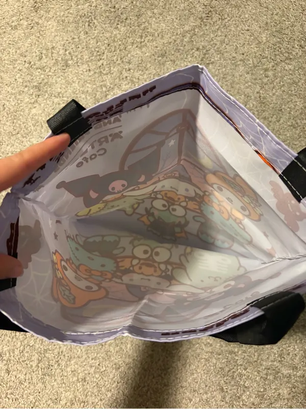 Hello Kitty And Friends Halloween Tote Bag Art Box Cafe SPOOKY NEW - Image 3