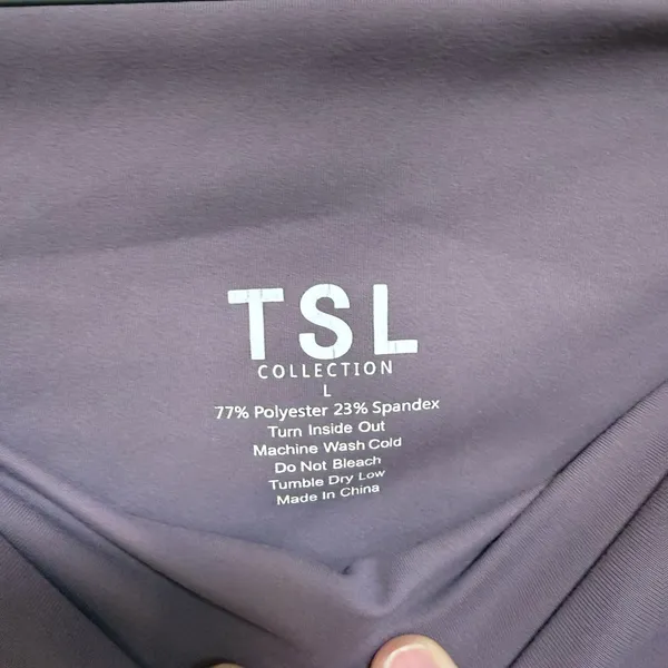 TSL Collection Luna Purple High-Rise Full-Length Leggings – Size Large - Image 3