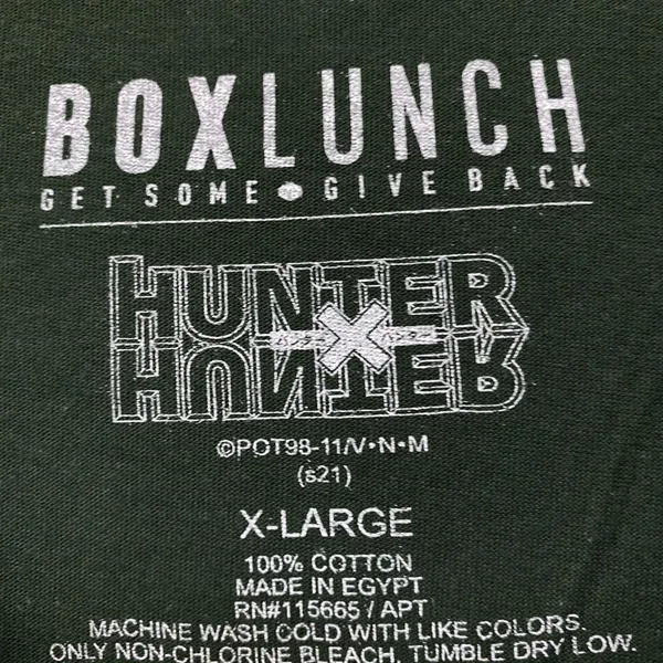 Hunter x Hunter Green anime Tshirt size Extra Large - Image 4