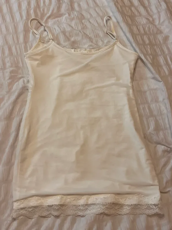 White Bodycon Mini Dress Size L - Image 4