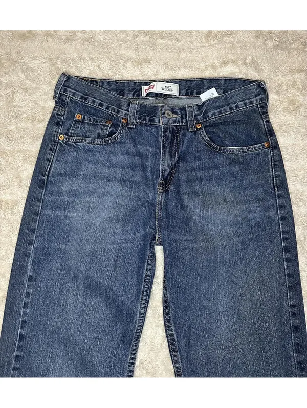 Levi's 550 Relaxed Fit medium wash straight leg denim jeans Size 29x29 - Image 2