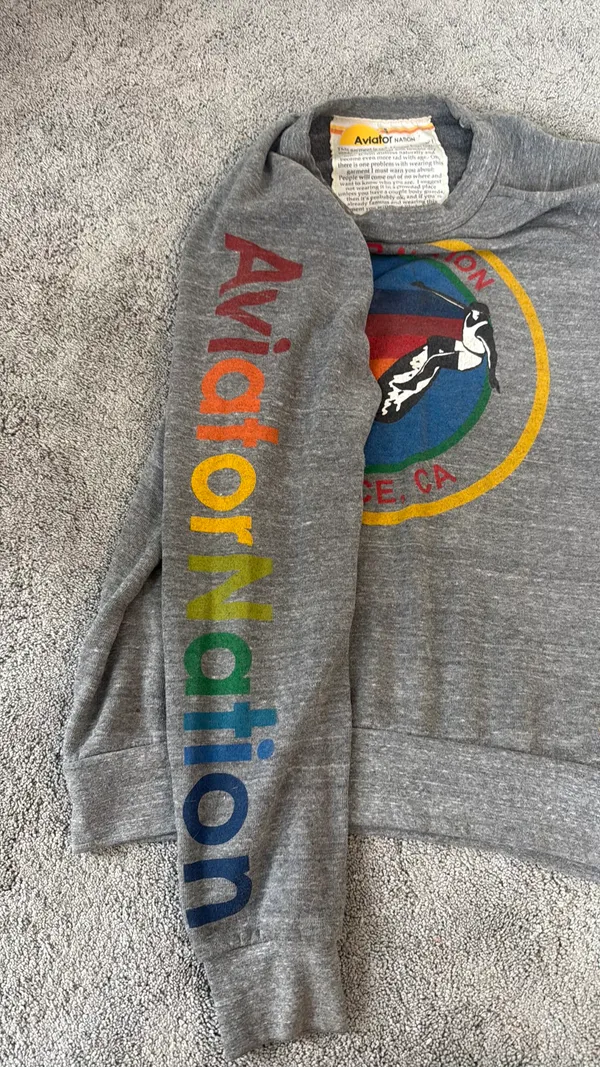 Aviator Nation Sweatshirt Crewneck Small - Image 3