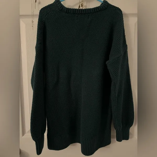 Old Navy Forest Green Tunic Length Sweater - Image 2