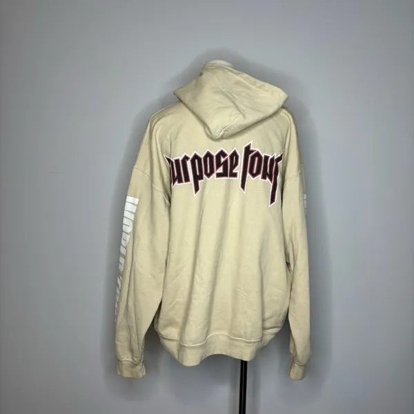 Gildan- Tan "Bieber" Purpose World Tour Sweatshirt - Image 4