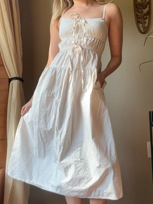Sim & Sam 100% Cotton Maxi Dress with Pockets - Image 6