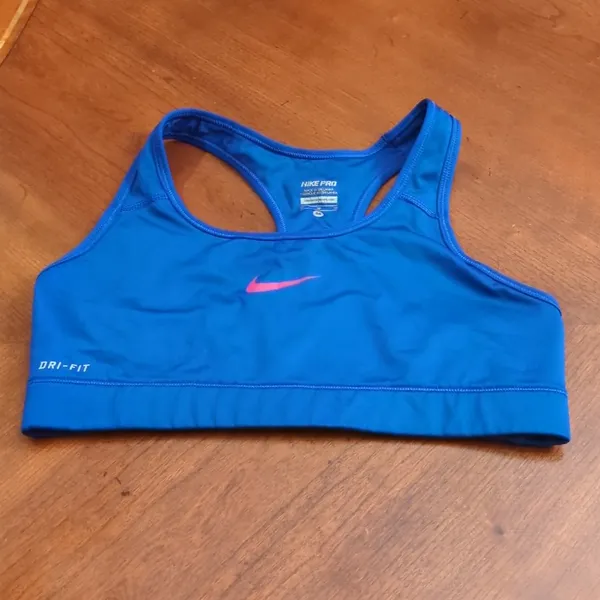 ROYAL BLUE NIKE PRO SPORTS Bra Size M - Image 4