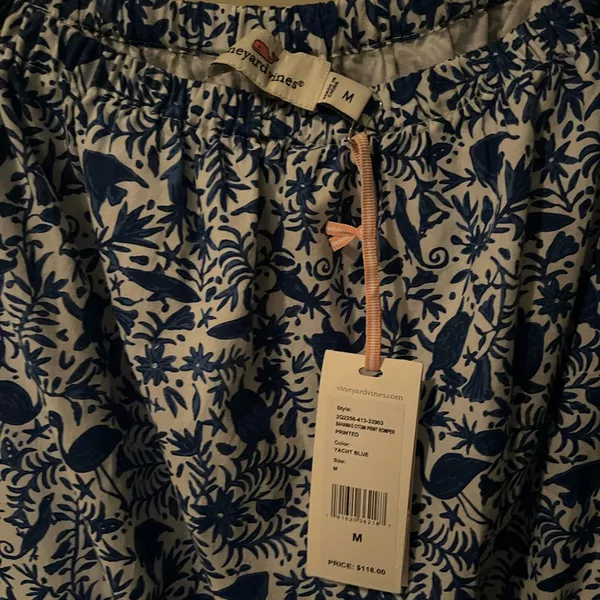Vineyard Vines Bahamas Otomi Yacht Blue Romper - Image 5