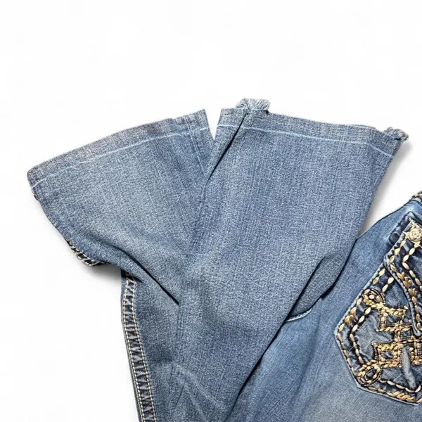 Miss Me Signature Boot Cut Jeans Women’s 30 Medium Wash Low Rise 28” Inseam - Image 8