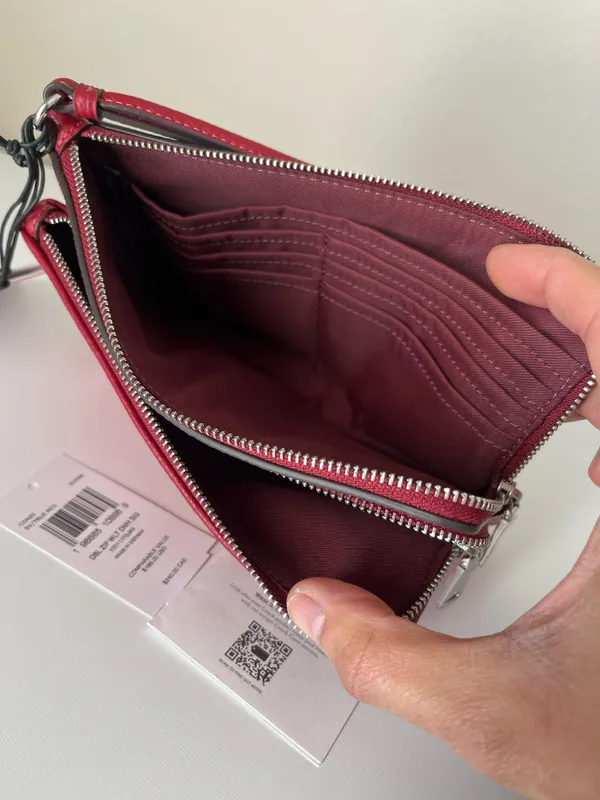 Coach Large Double Zip Wristlet - Image 7