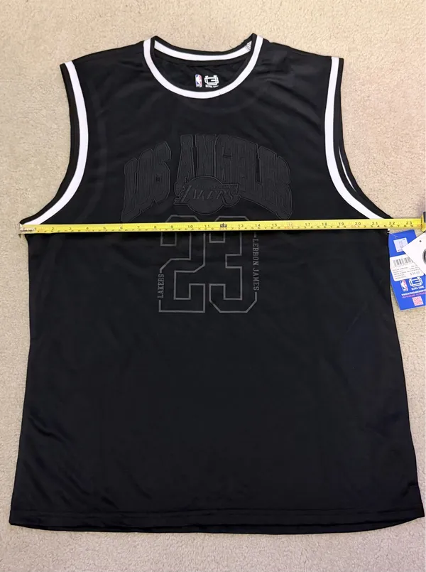 NBA LeBron James Los Angeles Lakers black jersey top - Image 11