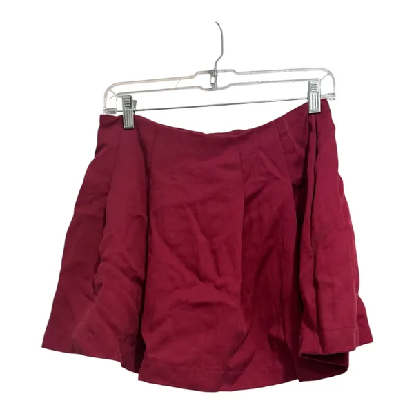 A New Day Women's Burgundy Pleated Mini Skort - Image 2