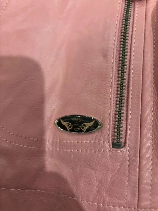 Vintage Harley-Davidson Riding Jacket Pink - Image 5