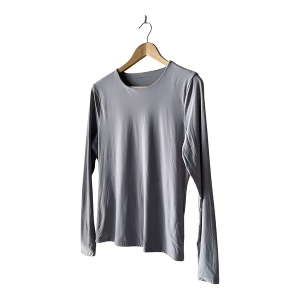 Abercrombie & Fitch Base Layer Crewneck Long Sleeve Gray Shirt XL NWT - Image 2