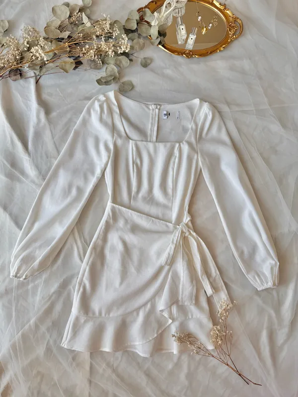 Princess Polly The Villa Mini Dress White - Image 2