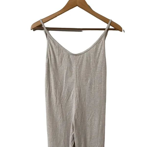 HOUSE OF CB Zahara Milk Marl Summer Lounge Beige Oatmeal Onesie Jumpsuit - Image 9