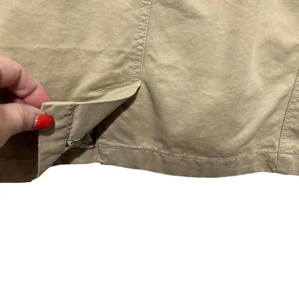 Old Navy Women Military Utility Jacket S Tan Safari Gorpcore Field Coat Cotton - Image 5