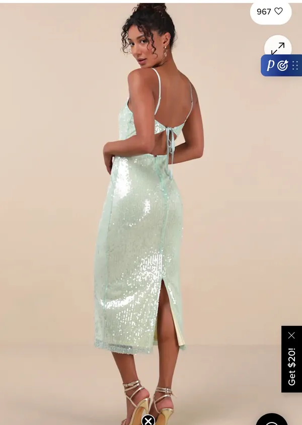 Lulus sequin midi dress - Image 3