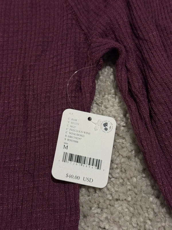 Free People Make It Easy Thermal Long Sleeve Top - Image 5