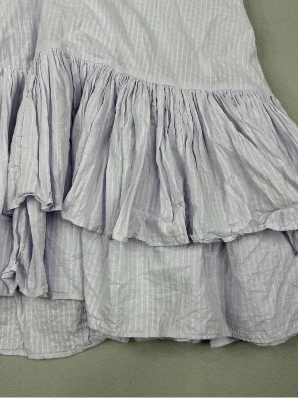 J.Crew Soft Gauze Cotton Tiered Beach Dress Lilac Purple Small BR007 - Image 3