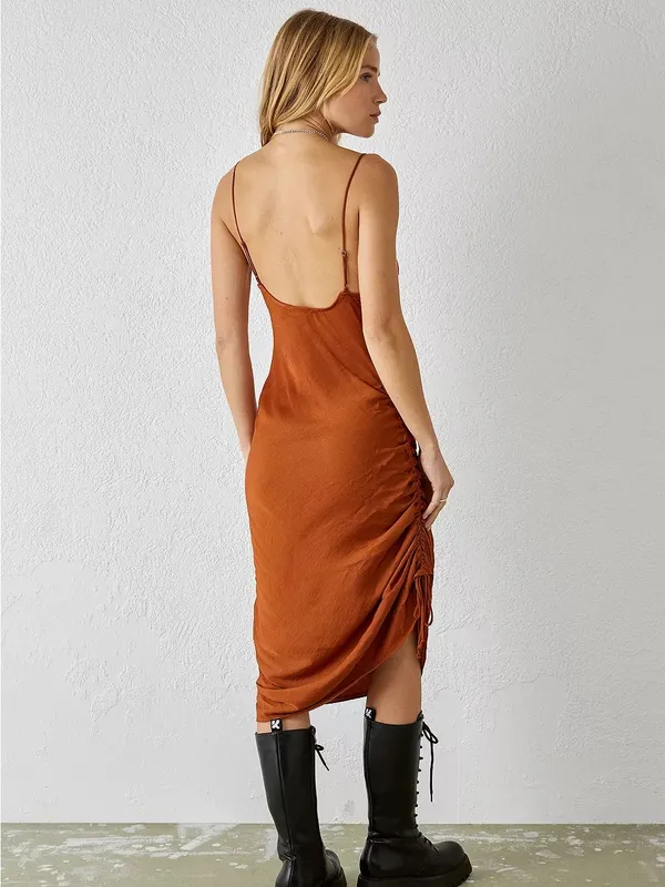 NWT Intimately Free People Women’s Day To Night Slip Dress in Cinnaber L - Image 2
