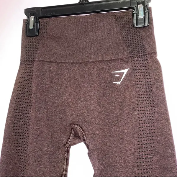 Gymshark Compression Leggings Womens Size XS Red Athleisure Gym Outdoor - Image 2