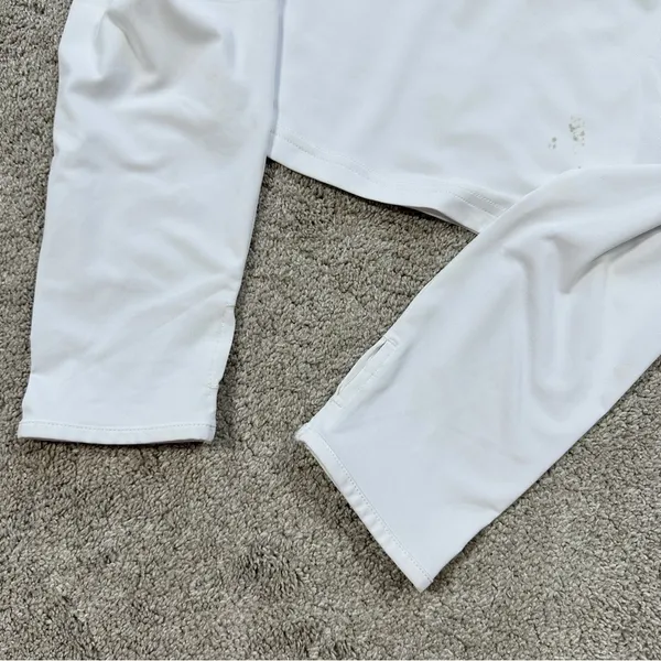 NWT Gymshark Women’s Training Crop Longsleeve Shirt Top Activewear in White L - Image 8
