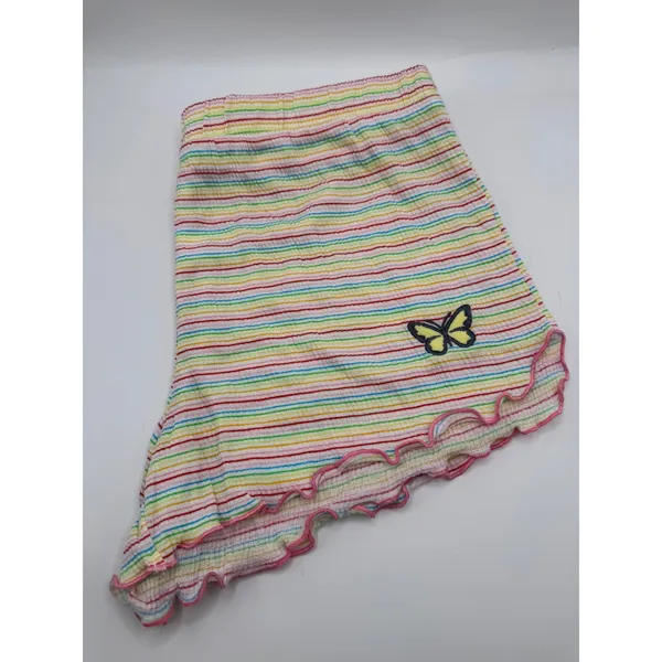 Emerson‎ Road Pajama Set Women Large Yellow Pink Striped Butterfly Sleepwear NWT - Image 9