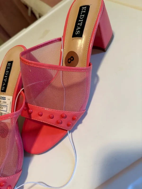 Chunky block heel Pink Size 8.5 - Image 4