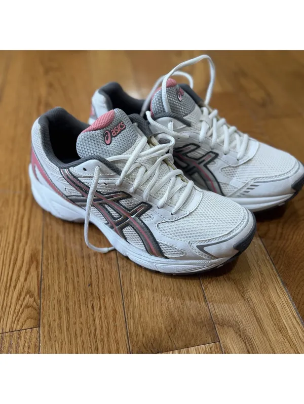Size 9.5 Wimen ASICS Gel Running Shoes White Gray Pink Women’s EU 41.5 Sneakers - Image 7