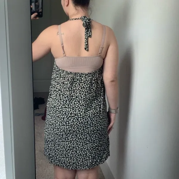 American Eagle sunflower pattern halter dress - Image 2