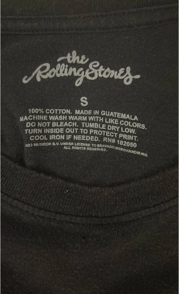 The Rolling Stones Black Graphic T-Shirt - Image 3