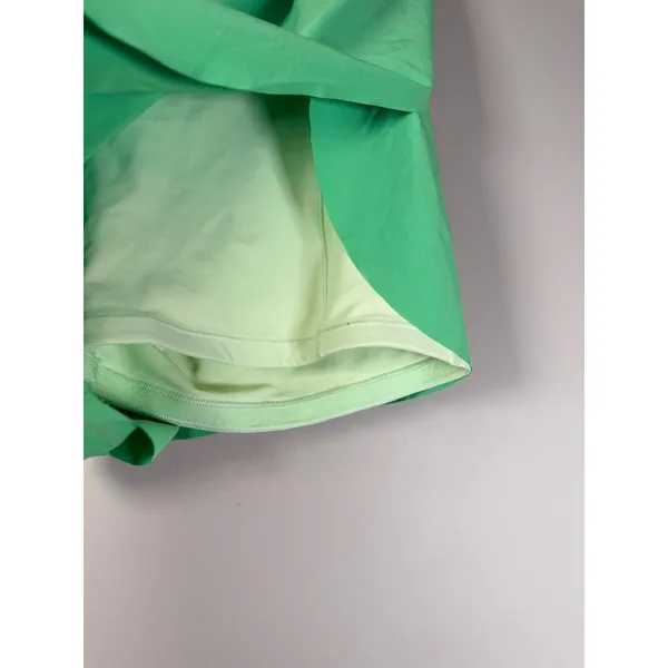 Athleta Crossover Run Short Green Lime Two Tone Athletic Shorts Large - Image 3