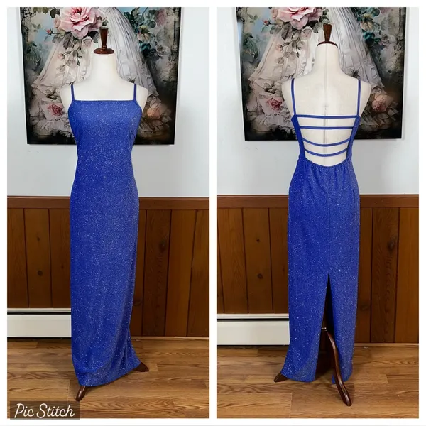 Beautiful Vintage 90s JUMP Sparkling Prom Gown! - Image 2